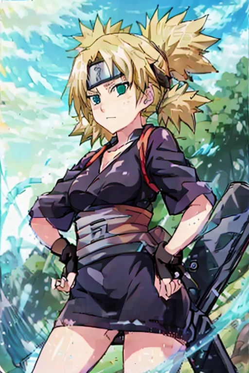 Temari, ready for battle,