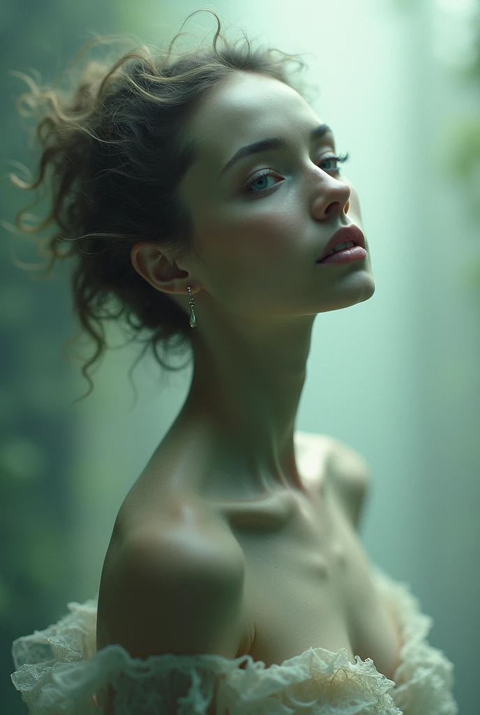 I am her lost naked dream that is within her path searching for freedom and that appears in this beautiful portrait full of emotions and messages that are seen in this image her eyes of faith are present in her , The message I want to say is that I really exist, very real, in this dimension of reality., 48k rule of thirds atmosphere of nostalgia colors of hope but above all of faith 3d