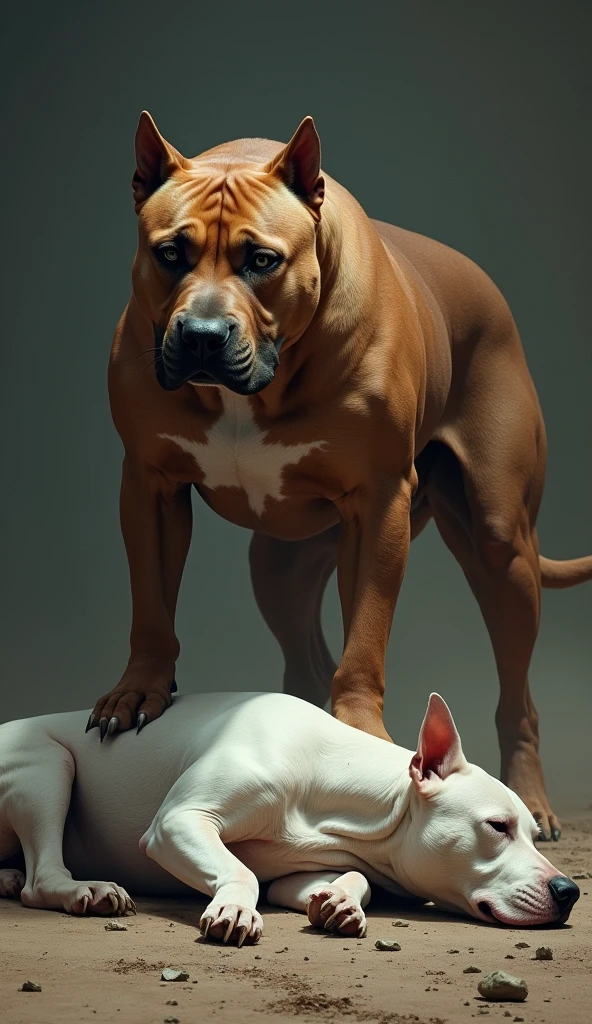 ****NSFW (nude) (Supergirl ((human)) medium breasts, strip of pubic hair) full body, side view, fucking a ((male furry dog white pitbull with a dog penis)), on a deserted beach
