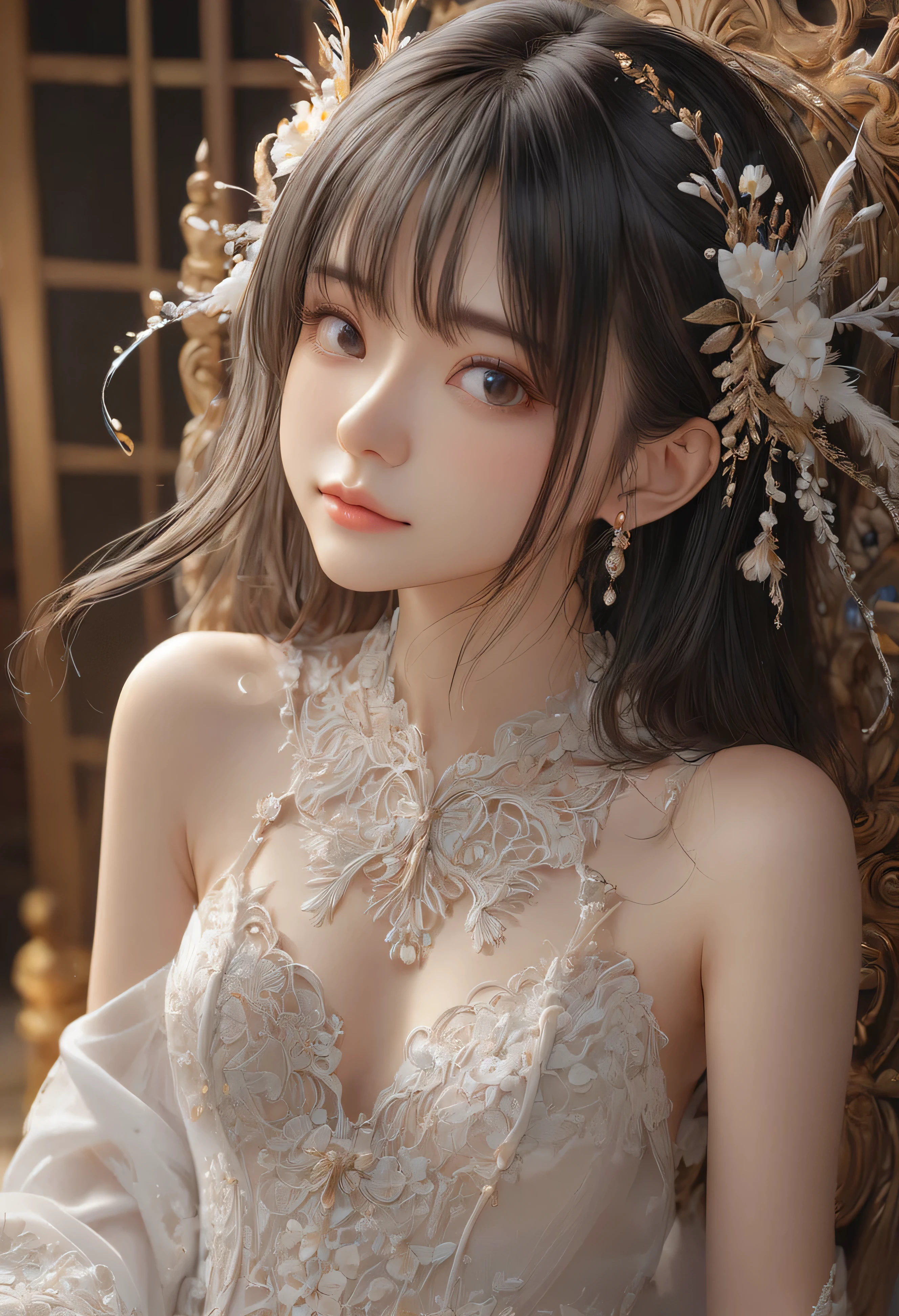 (masterpiece, Highest quality:1.2), One girl, alone,bony body、RAW Photos, High resolution, Very detailed, Intricate details, 8K