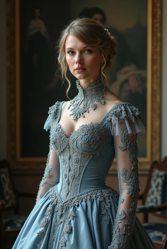 <lora:Katherine_Heigl:0.85> Tim Walker style award winning intrinsic detail dreamscape photo-art high fashion portrait style of a female supermodel with stylized modern hair in John Galliano fashion design in a high fashion studio, hd, 8k, (intricate details, hyperdetailed:1.15) (skin texture:1.2)
