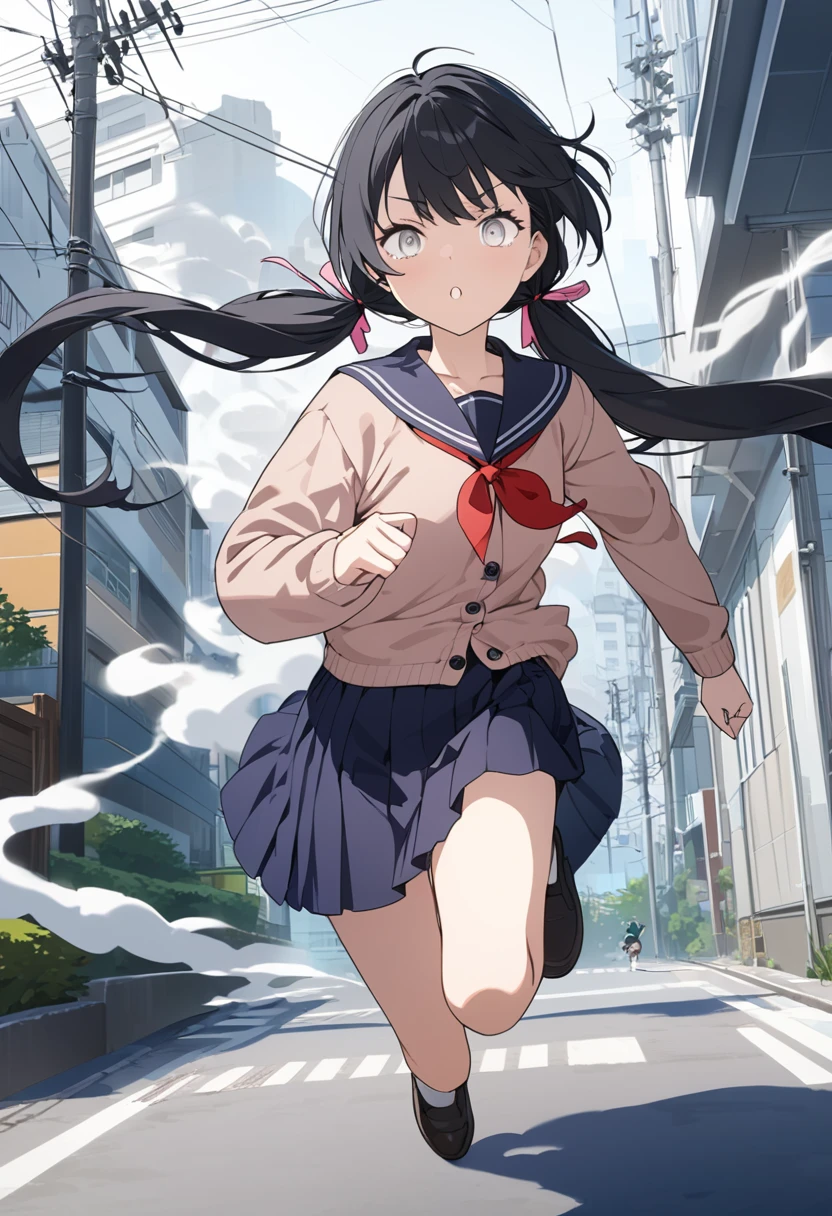 tmasterpiece, Awesome, peeping at the viewer, Realistis, The whole body is in the shot, black color hair, Thorough, RAWE is very detailed, Glossy glossy skin, wolfcut, very short, skirt, boots, cropped turtleneck with no sleeves, very thick, thick thighs, very fat thighs, blushing, smiling, messy bangs, messy hair, medium length hair, young, outside, very messy hair, lipstick, make up, cute, very fat thighs, arm warmers