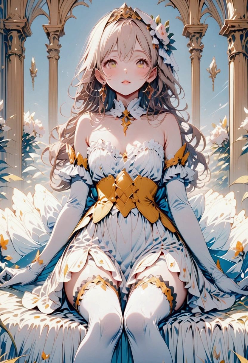 a lovely woman, Color background