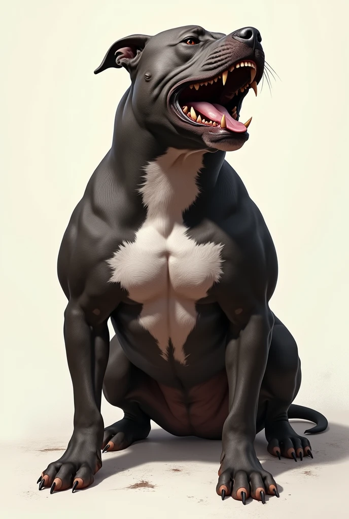 A large dominant and completely black skinned male doberman posing seductively for the viewer presenting their glistening jet black body and their giant throbbing knotted penis, Masterpiece, highly detailed image, highly detailed genitalia, 4k, 4k resolution, veiny penis, knotted penis+, swollen knot, big knot, thick penis, big testicles, by Truegrave9, by Virtyalfobo, by Chunie, by Narse, black penis, muscular, veiny muscles, huge penis, big penis, looking at viewer, seductive, inviting, bedroom eyes, (all black character+)++, black fur+, black genitalia, black skin+, dominant male, dark room, dark environment, inviting, inviting viewer, choker, knot in sheath, (looking pleasured+)++, dripping penis, sweat,