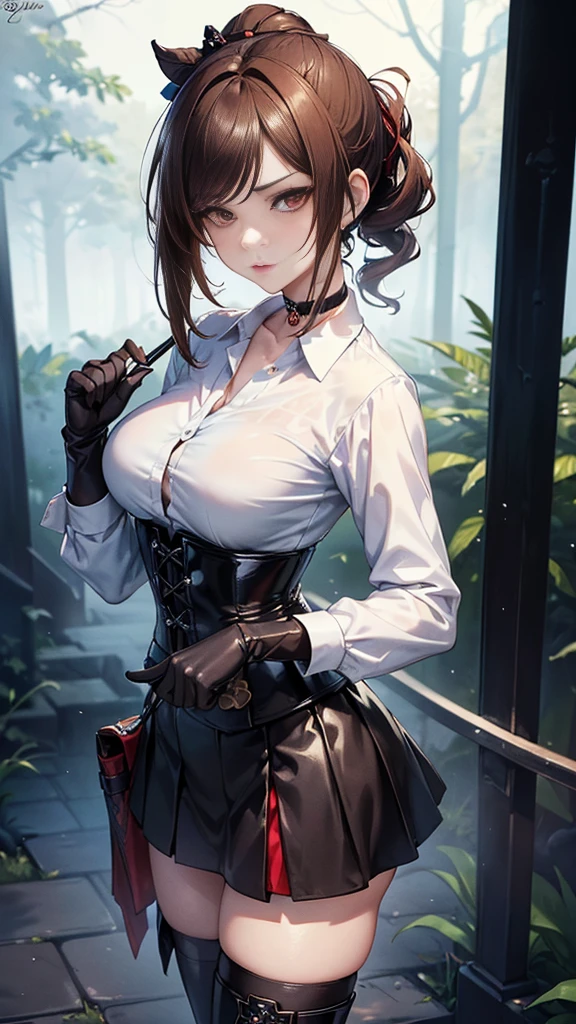 (8K, HDR, highres), ((((hyperrealism, masterpiece, best quality, ultra highres)))), (pin light, cinematic light), (hyper detail, finely detailed),
1girl, __MY/background2__, magical realism, movie still, {cowboy shot|full body|upper body},
__hair-female__, large breasts:0.3, Natural breasts:0.3, (slim waist:1.1), (wide hip, large pelvis:1.3), (hip_up), (thick thighs and legs), oiledwet:1.4, 
((detailed beautiful face)), (perfect eyes, detailed eyes), (detailed facial features), beautiful and clear eyes, detail eye pupil, lipgloss, (Eyelashes:1.4), detailed hair, (((hair over one eye))), glossy, perfect hands,
{turnred_face|sorrowful_face|charmed_face|seduced_face|drunk_face|ecstasy_face},
(blazer:1.1), (((black mini skirt, silk blouse))), (Korean:1.3, japanese:1.1), tight, (((pubic hair:1.5, high heels))), 
__200WildcardsNSFWAnd_sdWildcards/earrings__, {necklace|amulet}, shoulder bag, 
pureerosface_v1:0.15,