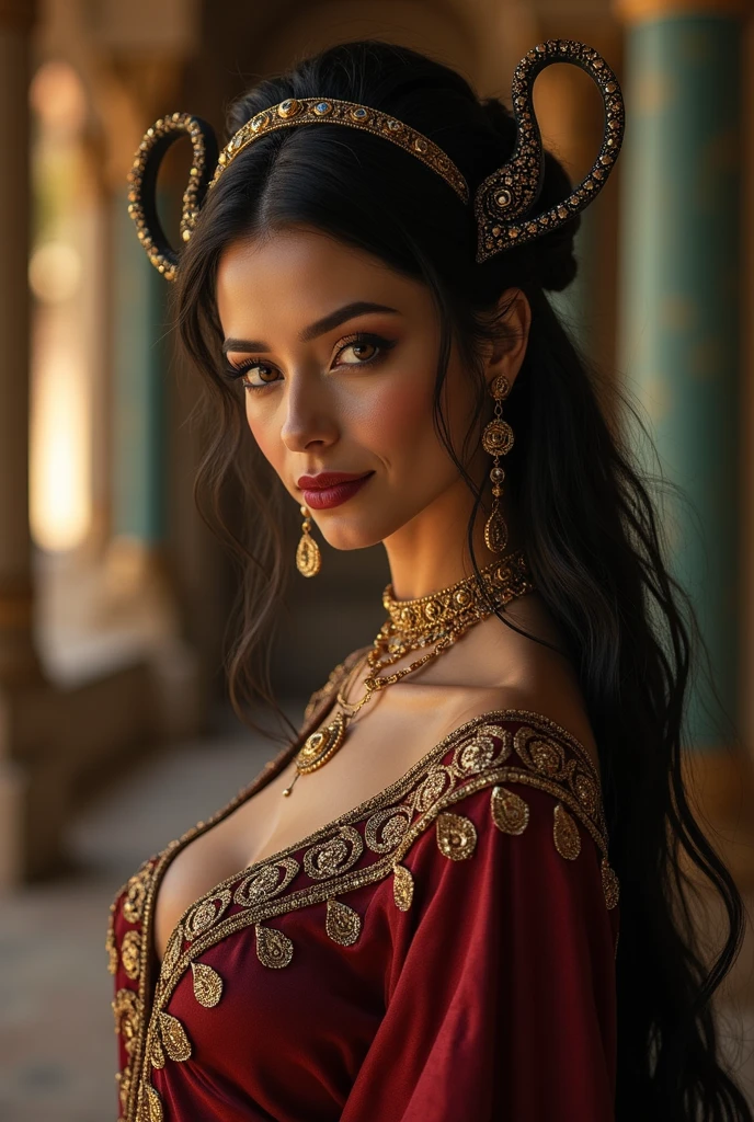 (masterpiece),(best quality), illustration, (fantasy:1.4), brown long hair, long eye lashes, solid circle eyes, light smile, Surrealism, drop shadow, anaglyph, stereogram, atmospheric perspective, 8k, super detail, accurate, best quality, UHD, textured skin, long dress, a moon, flowers , paper_cut
