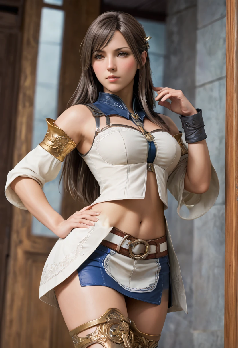 (Golden Ratio,Tabletop, Best Quality, Best Quality, beautifully、beautiful:1.2), Very detailed, colorful,Best details, (adult,1,One Japanese Girl, Alone, Final Fantasy 12 Ashelia, Long Hair, Straight Hair,dark brown hair, Asheria Costume, Big Breasts:1.3 , 20m rise mini skirt,{{{Sit on the living room couch with your knees raised, Spread your legs:1.4}}},{{{Skirt Lift:1.5, Showing off her French cut panties:1.4,Camel Toe:1.25}}},Thigh-high boots, Thighs Thighs Thighs Thighs, gem,A look of contempt,See the trash,Red cheeks:1.2,Trying to trample,From directly below:1.5,Look back over your shoulder,Look back over your shoulder:1.4,Look back over your shoulder1.4,Look back over your shoulder:1.4,Squat:1.4,Spread your legs,Look back over your shoulder,Look back over your shoulder:1.4,Look back over your shoulder1.4,Look back over your shoulder:1.4,Squat:1.4,Spread your legs, from below,very bright office,fantasy,