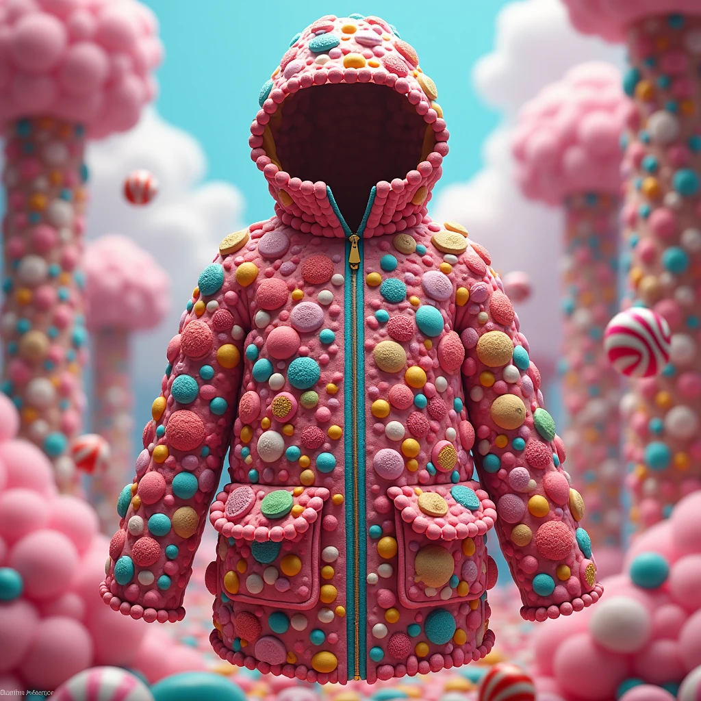 A costume made of toys for a female child 