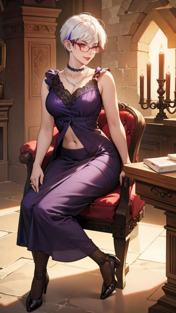 24-year-old female、long hair、Blonde、Sexy proportions、Curved waist、Sexy clothes、courtesan、Stiletto heels、smile