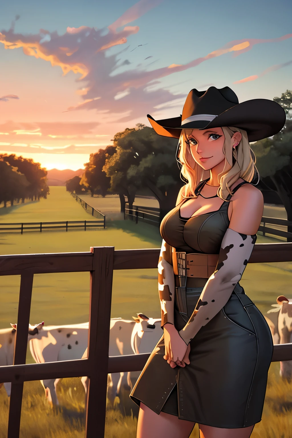 (4k画质, Highly detailed, masutepiece, Ultra-detailed),naked girl,Put on handcuffs,((Woman on Horse)),((((ride horse,Riding a horse with the reins)))),(((Leather Cowboy Hat))),Gun belt,((rifle)),Western Boots,Ray tracing,a blond,Gold Hair,shorth hair,Embarrassed face,(Work up a sweat)、((((low angles)))),(28mm angle of view),High detailed skin,piercings,((NSFW))