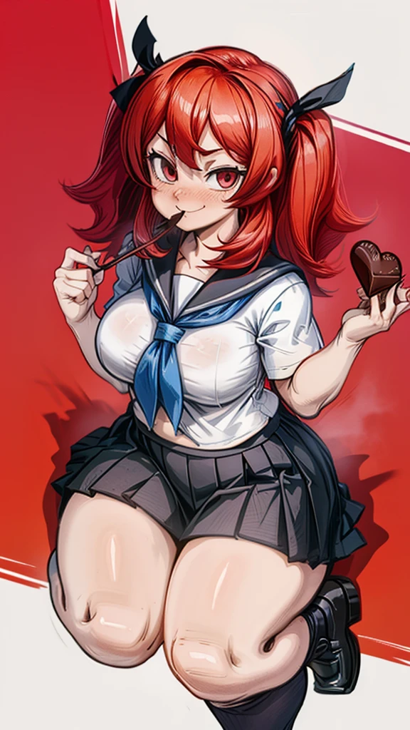 Twintail, red haired, 1girl, (grey eyes1.2), well toned, well built, muscled, toned muscles, (masterpiece), best quality, highres, solo, ribbon, blue ribbon, hair ribbon, suit, skirt, long sleeves, smiling, indoors, classroom background, looking at the viewer, , (showing sweating naked pussy:1.5)、 sitting, spread legs unbuttoned uniform, lingerie, visible bra, lifted skirt, sweating, blushing, aroused, liquid dripping from her vagina, exhaling steamy air, (touching her pussy:1.2), (riding a dick full vaginal penetration:1.2)