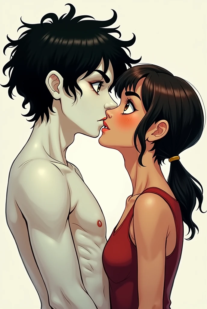 Bayonetta short hair kissing Wonder Woman 