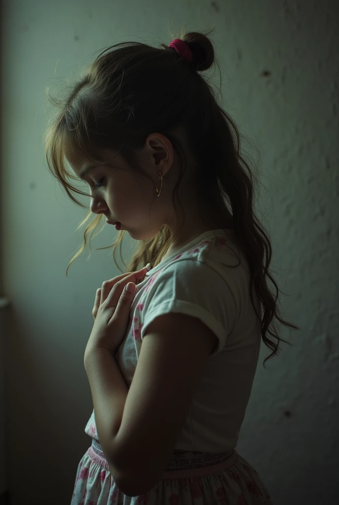 girl being cared for by her father My chest touched in my chemise Reluctant