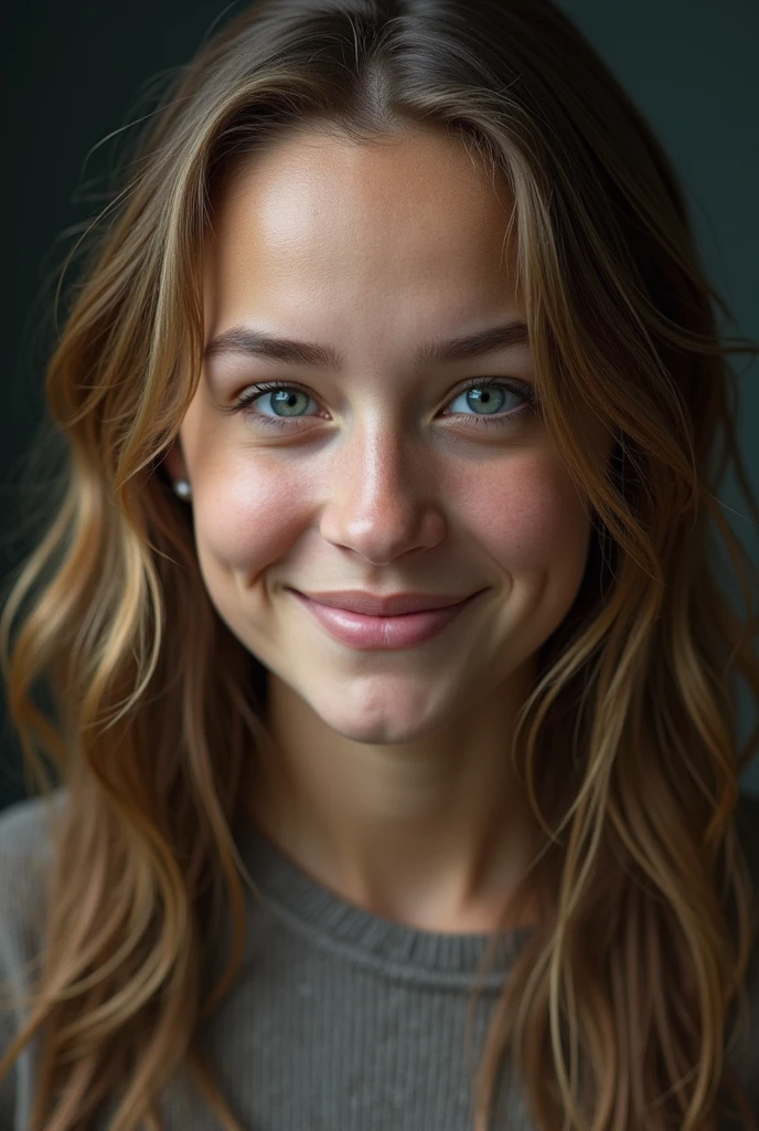 girl selfie without make up realistic less light