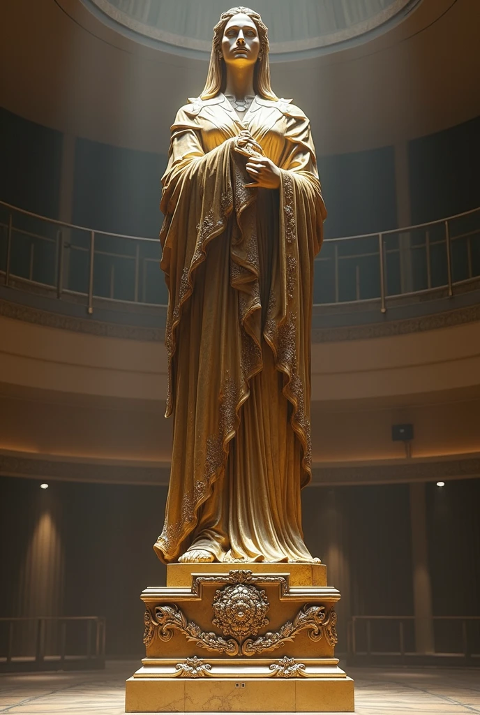 ((masterpiece, highest quality, Highest image quality, High resolution, photorealistic, Raw photo, 8K)), ((Extremely detailed CG unified 8k wallpaper)), (huge stunning goddess shot, very hot and sexy, jaw-dropping beauty, perfect proportions, beautiful body, slim body beauty:1.4), Wooden Buddha, wooden Buddha on a pedestal on a gray background, by Sesshu Toyo, wooden Buddha, charming goddess, height 369 cm, Kamakura period, Buddhist, by Kanō Sanraku, Tenshō Shūbun, by Sesshu Toyo, view from below,