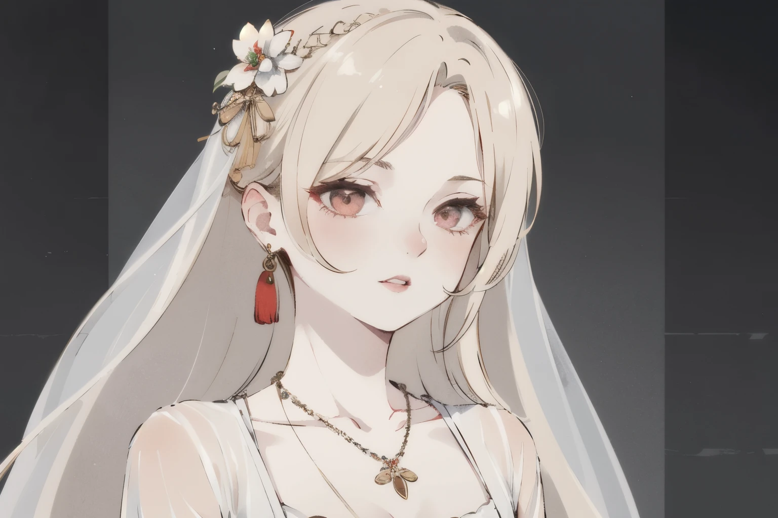best quality, masterpiece, highres, 1girl,china wedding dress,hair ornament,necklace, jewelry,Beautiful face,upon_body, tyndall effect,photorealistic, dark studio, rim lighting, two tone lighting,(high detailed skin:1.2), 8k uhd, dslr, soft lighting, high quality, volumetric lighting, candid, Photograph, high resolution, 4k, 8k, Bokeh