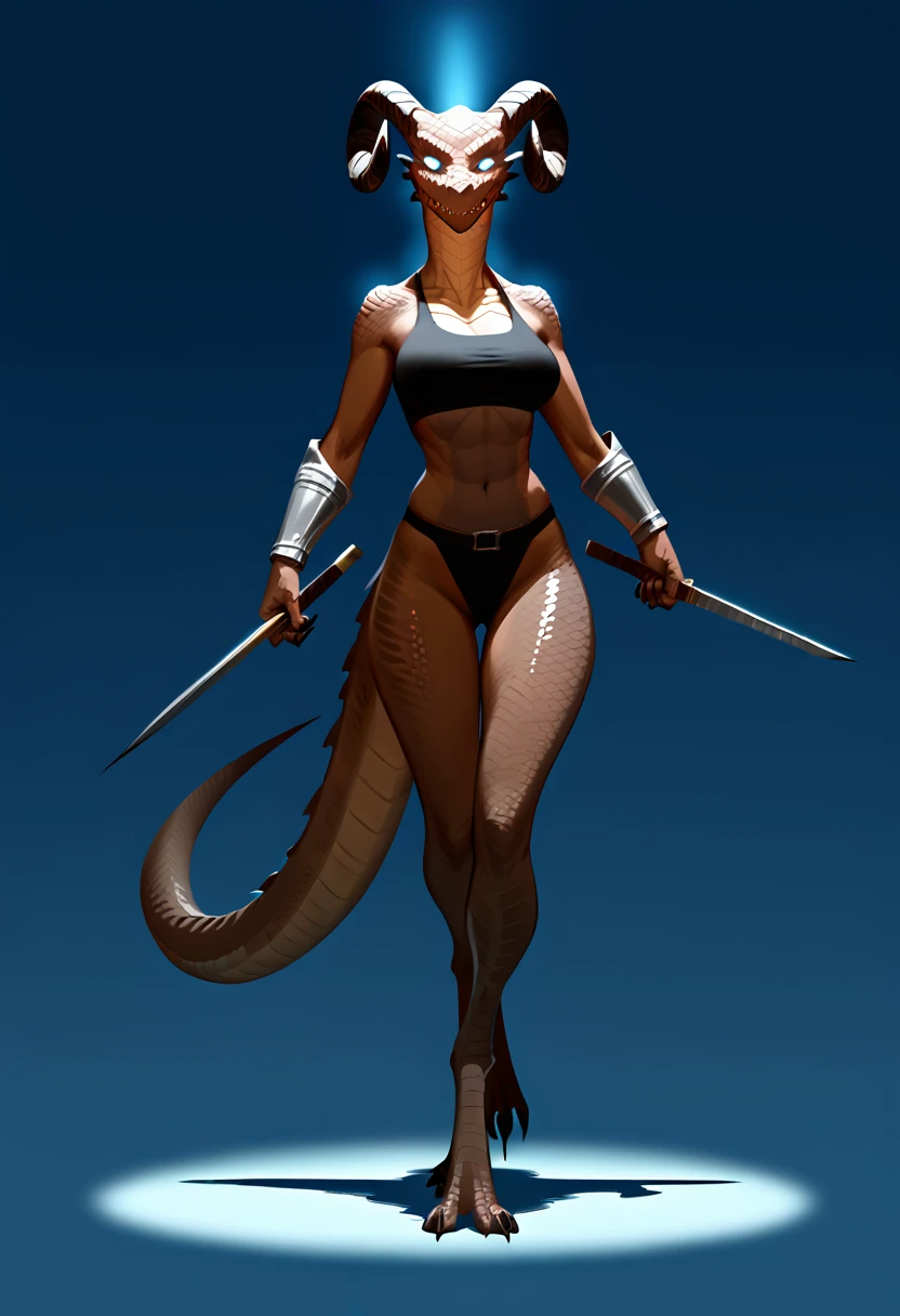 score_9, score_8_up, score_7_up, score_6_up, score_5_up, score_4_up, (masterpiece, best quality:1.2), high detailed, 1 dragon ( mythical creature, brown scales, short members, glowing eyes, curved horns, black horns,) female barbarian illustration, 