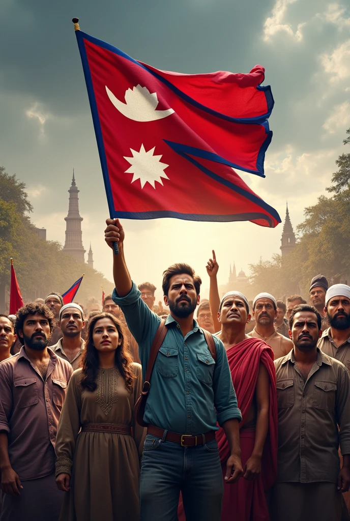 Nepal people raising their voice