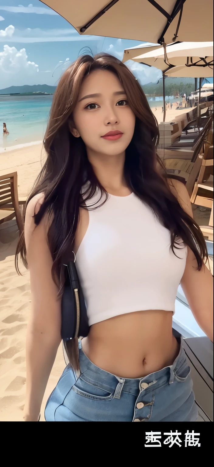 Arabian woman wearing a blue top and white skirt sitting against a wall, in Santorini island, Santorini, the The sea in the background, Vacation Photos, The sea in the background, Larisa Manovar, Ocean View, On the Cliff, nice view, Overlooking the sea, Background sea, Nice views, in the sea, Sydney Sweeney