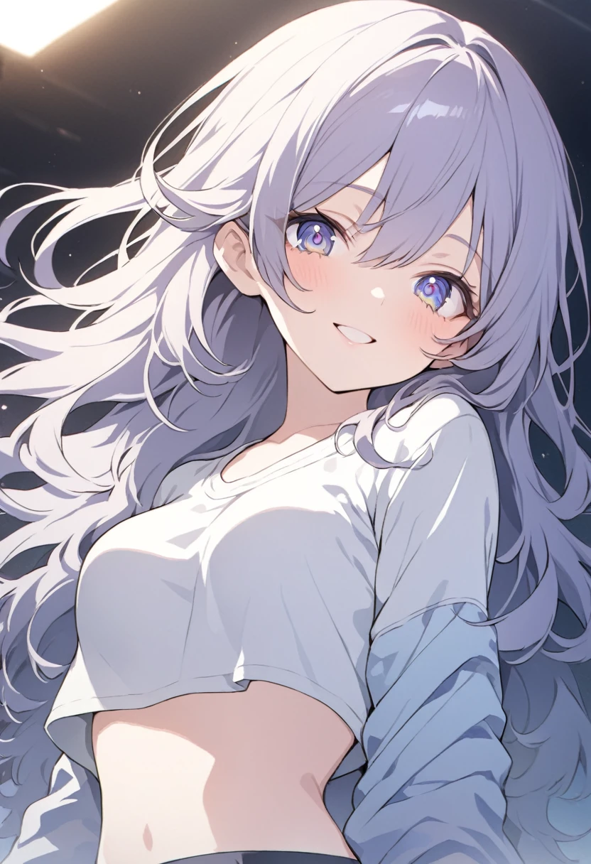 Anime girl lying on cloud with long white hair, Beautiful anime girl, Smooth anime CG art, Girl with white hair, white-haired god, pretty anime girl, anime visual of a cute girl, Perfect white haired girl, seductive anime girls, nightcore, Cute anime girl, Best anime 4k konachan wallpaper, Anime art wallpaper 8 K, (Anime girl)