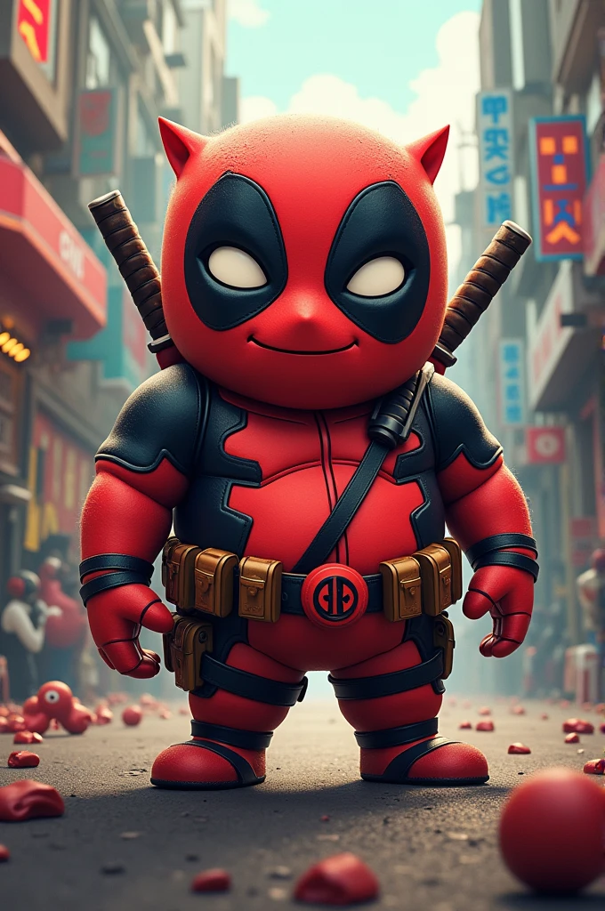 Doramon ware deedpool suit