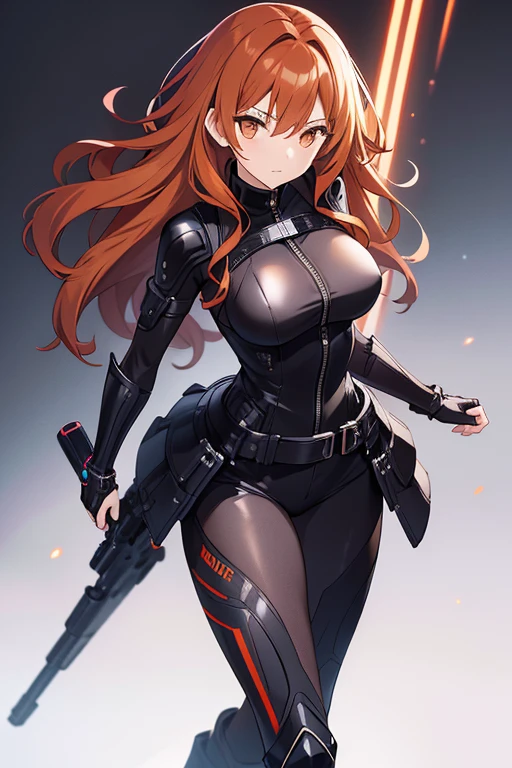 (Best quality:1.3), nakano miku, brown long hair, hair between eyes, large round breasts, tight zipped bodysuit, smiling, blushing:1.2, (pov)