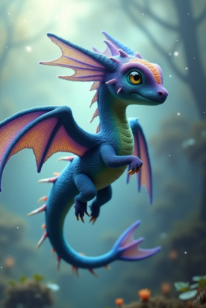 (whole body, detailed), ((Portrait of a dragon with blue butterfly wings:1.5)), photoRealistic, masterpiece: 1.2), (Highest quality, High resolution, 8K), (Realistic: 1.37), faint smoke, ultra detailed , Sharp focus, Bright Eyes, Scale and Texture, mysterious, Calm, Beautiful Landscape, Soft lighting, Vibrant colors, Rainbow and sunshine shining.16K, 超High resolution, Shining in rainbow colors、to be born,wonderful ,future、Iridescent、The world 30 years from now。