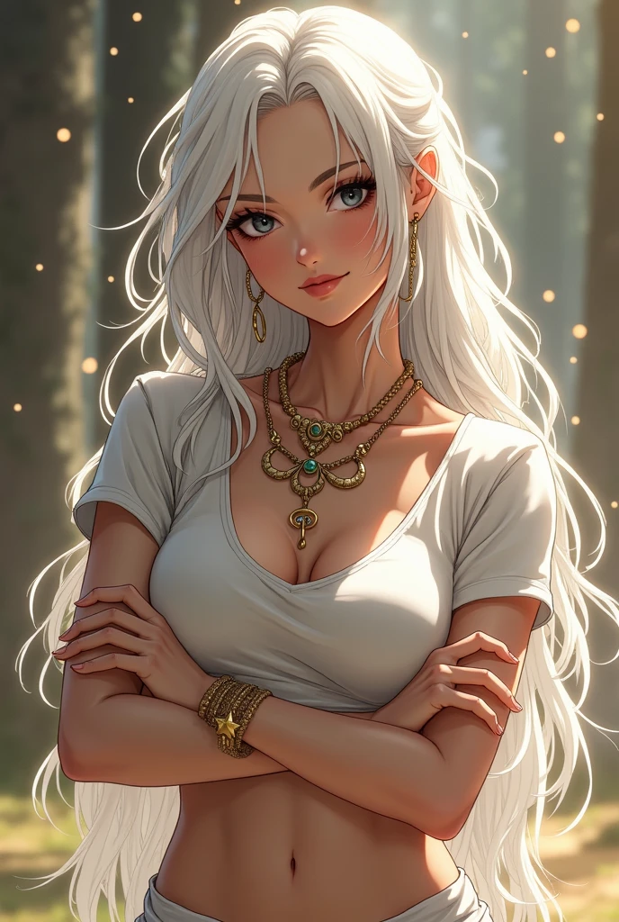 woman,1female,((milf,mom,mature,mature woman,45 years old female,adult)),(large breasts:1.5),saggy breasts,(((white hair:1.4,straight hair,long hair:1.4,colored inner hair))),((yellow_eyes:1.3)),intricate eyes,beautiful detailed eyes,symmetrical eyes,((((dark skin:1.4,lustrous skin:1.5,bright skin: 1.5,skin tanned,shiny skin,very shiny skin,shiny body,illuminated skin)))),(spider lower abdomen,narrow waist,wide hip,bimbo body,inflated legs,thick thighs,delicate detailed fingers),(((detailed face))),

cute,slutty,sensual,seductive look,seductive,((erotic)),opulent,sumptuous,longingly,((nsfw)),

queen,goddess,fantasy,(beautiful winter silver clothes,silver silk),((strapless green dress,very long green skirt,green dress)),(silver clothes),(((ice jewelry,intricate necklace,christmas jewelry,detailed outfit))),cleavage,silver silk,((eyeshadow,elegant makeup,eyelid makeup,gold lips,gold lipstick)),((Transparent cloth:1.1)), (((Sexy white fur cloak, white fur cloak outfit, wearing a white fur cloak:1.3,winter white cloak))),green gloves,(((intricate outfit,intricate clothes,embroidered outfit,ornate outfit,embroidered clothes,ornate clothes))),

(dynamic pose:1.0),embarrassed,(centered,scale to fit dimensions,Rule of thirds),

((snowy pine forest)),winter,scenery:1.25,((intricate scenery)),((snow forest background)),

(Glossy winter ornaments),highres,sharp focus,(ultra detailed,extremely detailed),(photorealistic artwork:1.37),(extremely detailed CG unity 8k wallpaper),(((vibrant colors,vibrant theme))),(intricate),(masterpiece),(best quality),
