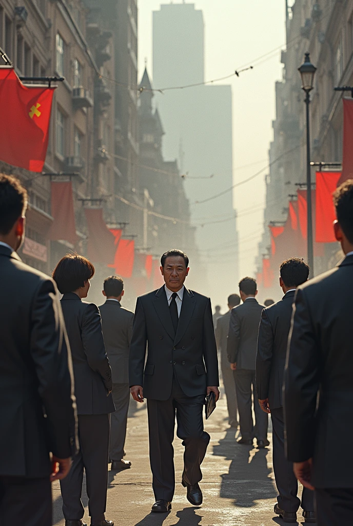 Karl Marx、Mao Zedong、prison clothes、Prisoner Tether
