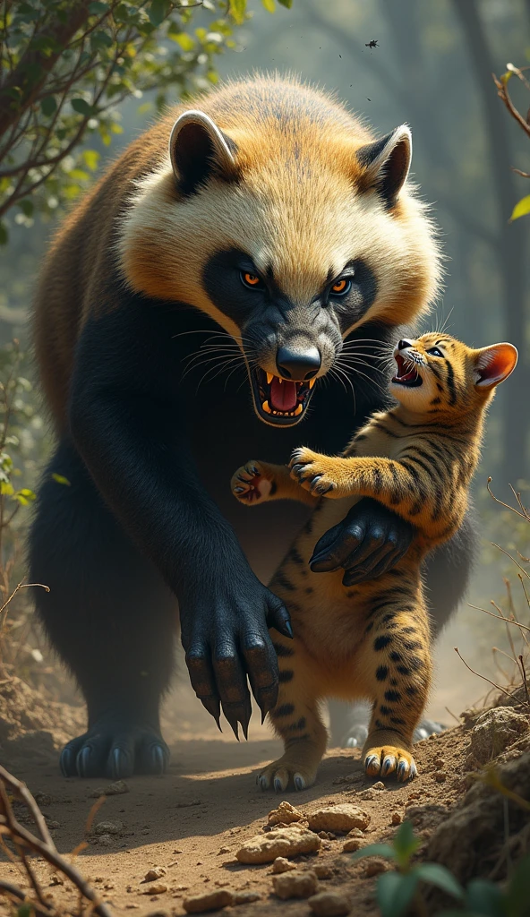 Rat kill the tiger in blood 
