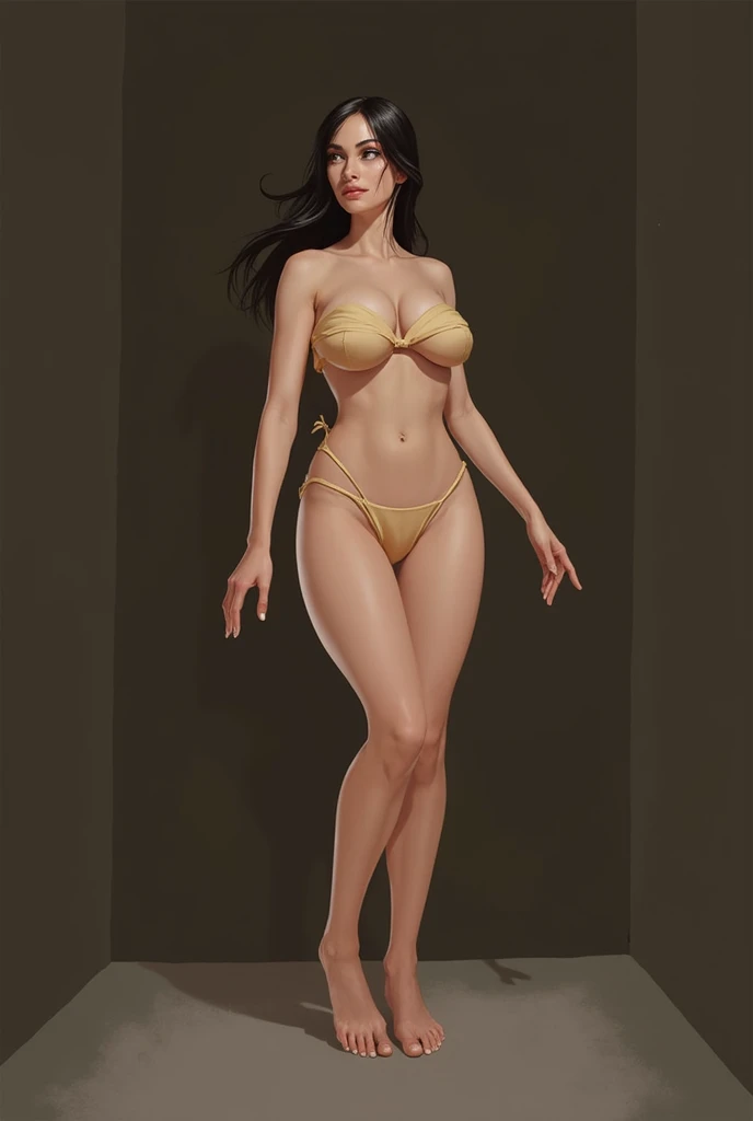 1 asian girl, solo,(best quality),(masterpiece:1.1), full body, looking_at_viewer, dynamic angle, naked, completely naked, cute face, clear facial skin, small breasts