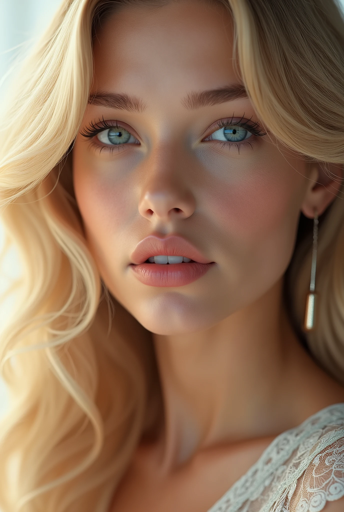 Natalia Udovenko, lean athletic body, seios pequenos, (blonde hair with dark roots), (cabelo ondulado bob), (textura da pele de alto detalhe), (rosto de alto detalhe), ((master part)), ((best quality)), ((High detail)), camiseta extra grande, Rim lighting, Cinematic lighting, fotografia RAW, various poses, Carl Zeiss 85mm f/1.4, Directed by: Ellen von Unwerth, sorrindo sutilmente