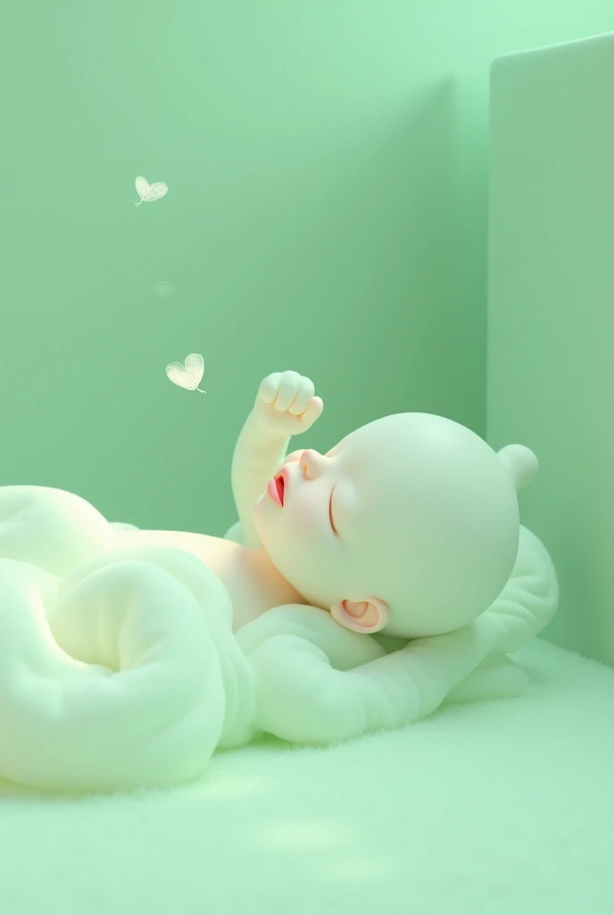 Close-up of baby lying on bed flower, A beautiful artwork illustration, Cute detailed digital art, lovely digital painting, By Li Song, adorable digital art, author：Qu Leilei, author：Yu Zheding, by Yang J, author：Qiu Ying, Exquisite digital illustration, author：Lu Guang, by Ye Xin, By Ni Tian, Beautiful digital artwork