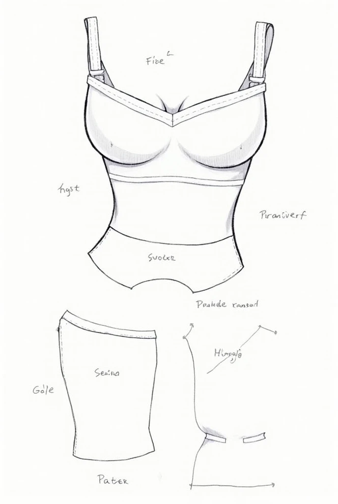 bikini stand front view sketch, front view female body guidelines, front view the female body, female body front view tutorial