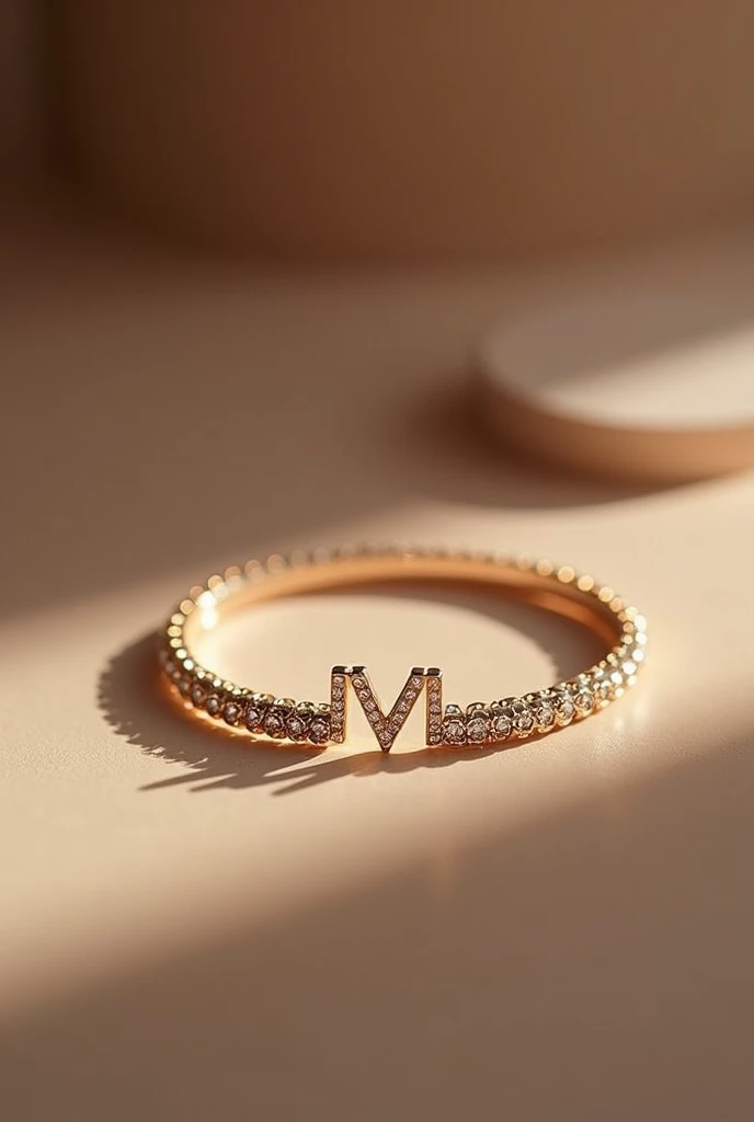 Show me an elegant and minimalist bracelet with a unique feminine touch with a design never seen before and that is small that only the elite wear and that has a differentiating symbol of an elegant J and V.