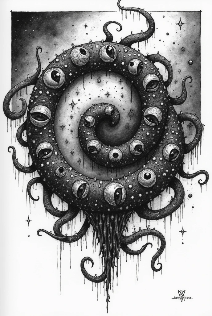 Pizza with eyeballs Junji Ito", "Junji Ito style", "manga", "inked", "horror <lyco:XL_itoStyleLycoris:1.0>
