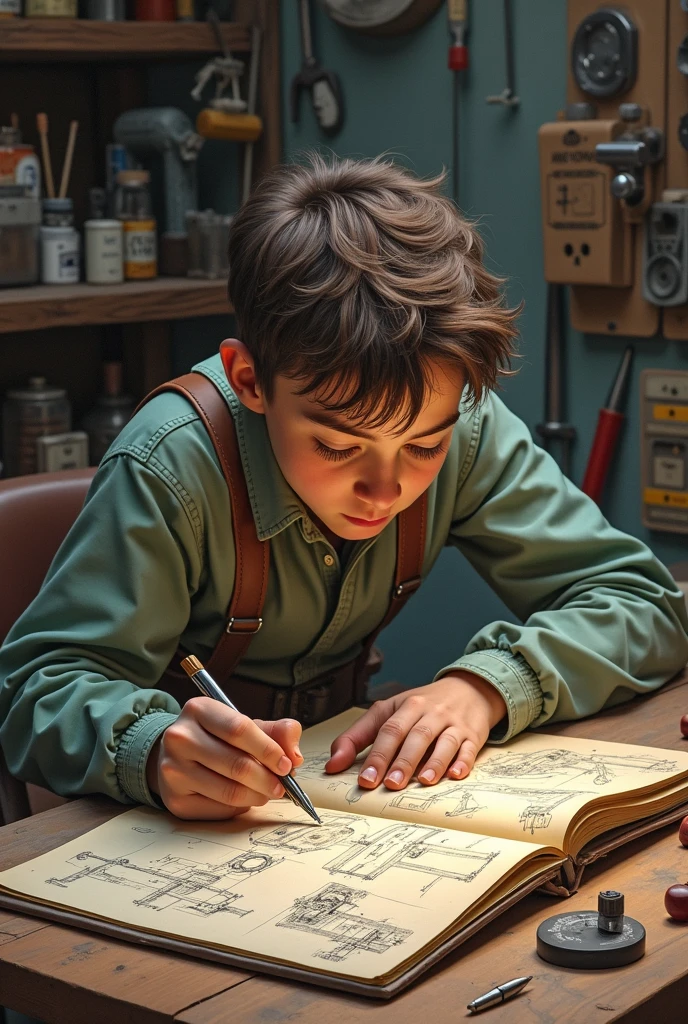 a six year old boy, straight blonde hair with a mushroom cut sitting at a desk and his shoes are tight so he takes them off