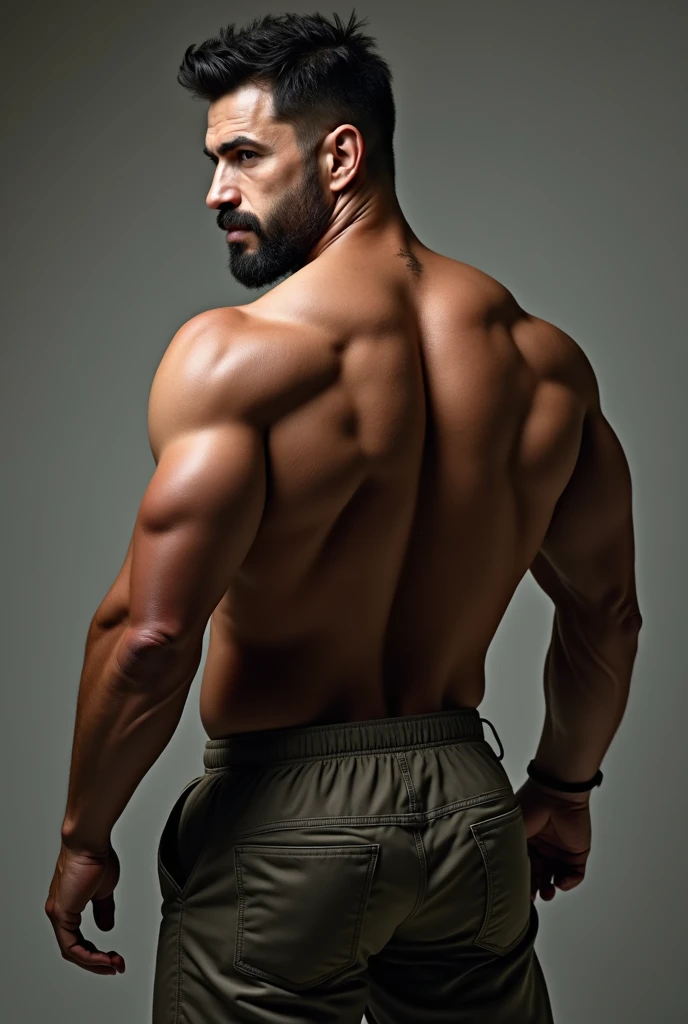 Male Character, handsome indian huge hairy bodybuilder muscular hunk with nice hairstyle and Pain is raging on the face, screaming with pain, opened mouth and making aggressive face expressions with eyes closed, the head is tilted back, Beard, Sharp Jawline, Intense Eyes, Muscular bodybuilder Body, Standing, Photographic Image, Candid, Beige Colour Color unbutton Shirt, Unbuttoned Shirt Revealing Body, Masterpiece, amazing photography, sexual tension, horny, erect bulge, without clothing, messy hair, brown skin, face, full body, body with hair on chest, light black hair, lots and lots of hair on chest, hairy in the lower part; highly detailed skin, skin pores, sunny weather, steam, showers, 8k uhd, dslr, dim lighting, high quality, film grain, ful body view in photo, head to toe, his perfect( big huge penis) is (coming out) of his pant,masterpieces, seductive, erotic, exotic, lots hairy chest