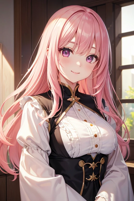 My Grandmother、Pink Hair, Nadeshiko Long Hair, (美しいGolden Eyes、Shining Eyes, fine grain)、smile、Very detailed eyes、Highly detailed face, Highly detailed eyes,Cowboy Shot、


((最high quality, 8k, masterpiece: 1.3, , high quality, 最high quality, High resolution, realism)) 、
((MasterpieceIntricate details)),One Girl,Golden Eyes,smile,,Future loose flare dress、
((Upper Body)),from ,:1.25,Written boundary depth,Retrospective Audience