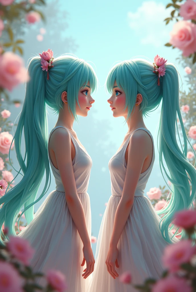 Beautiful Realistic Girls Vocaloid IA Make Fun of Hatsune Miku - SeaArt AI