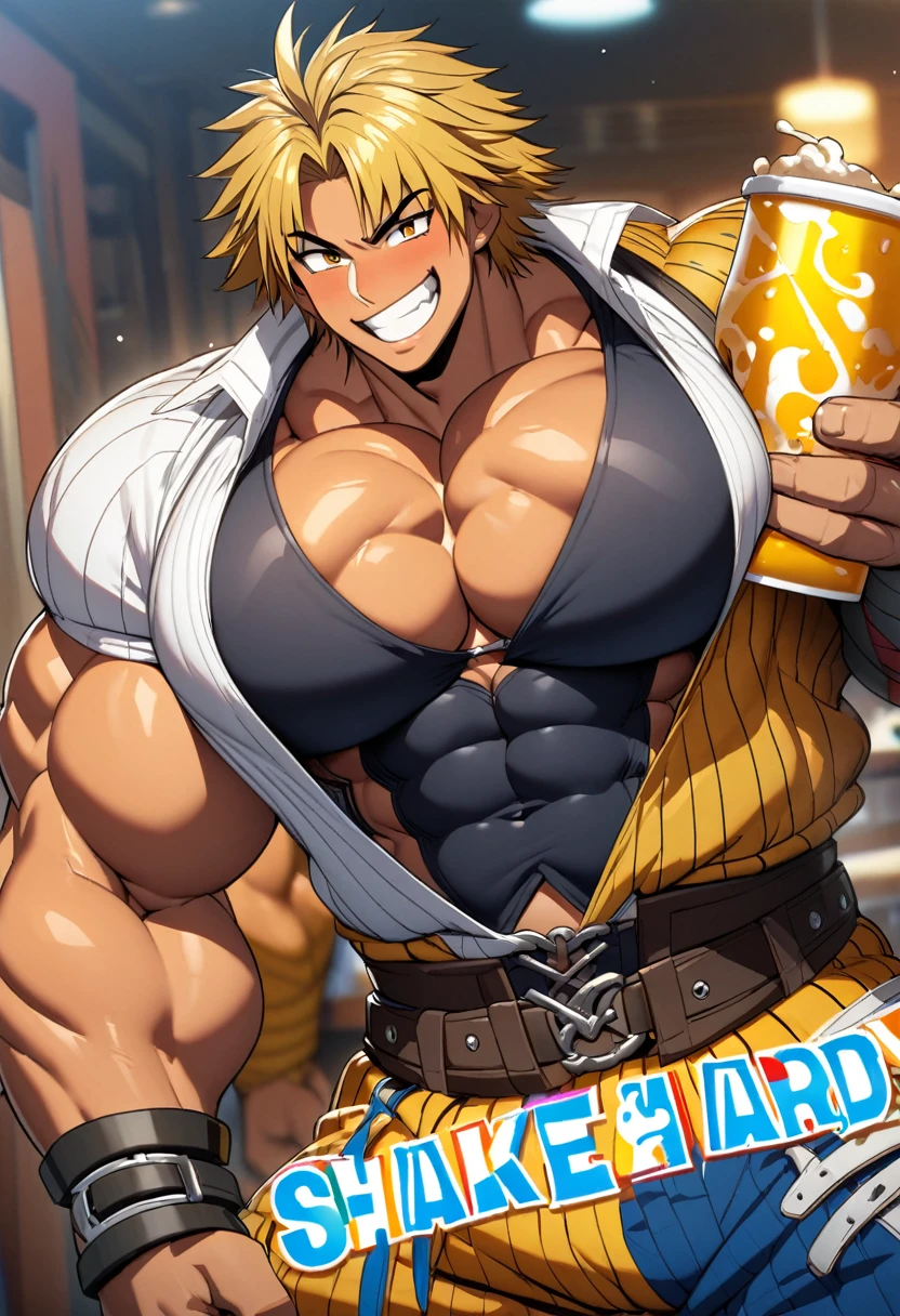 Highest quality,Huge muscles,Full Color,tidus,Massive ,smile wickedly,Open shirt,Shake hard,Devil&#39;s Wings and Tail,Huge erect penis,Rubber Suit,Magic circle tattoo,2boys,((Zoom out,Full body photo)),Stick your tongue out,The devil enters the body,(((Anal Sex,boys, man, anal sex, standing, man hug boy’s knees from back, man hold boy, breasts, nipples, both legs up, Open legs, best quality, very aesthetic, ultra-detailed, best illustration nsfw, sweat, steam, male)))