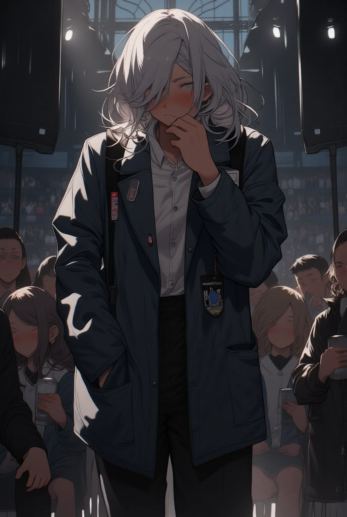 Need, tmasterpiece, Solitary, 1 boy, Cough v1, (校服), Embarrassing, Looking at the audience,
