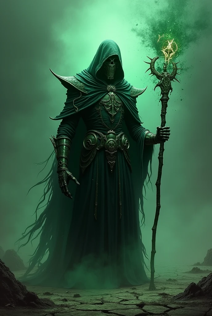 Green hooded demon