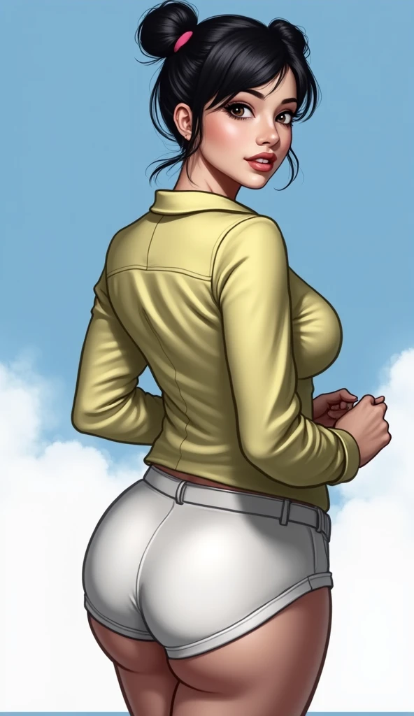 ((NSFW, masterpiece:1.2)),(((best quality))),((character design sheet)),((Infographic drawing. Multiple sexy poses, white background)), ((full body view, multiple sex positions, vaginal sex:1.4)) illustration,Catalogue of sex slaves,1girl, thick thighs, ((detailed face, multiple facial expressions:1.2)) promiscuous sex friend, rough sketches, between breasts,big breasts,vaginal secretions,(extremely detailed, realistic, intricate details, highres), solo, blush, freckles, eyeliner, eyeshadow, eyelashes, wearing leggings, oversized t-shirt, and combat boots, (large breasts, thick thighs, wide hips),hair accessories,seductive grin smug,solid color backdrop, clean backdrop