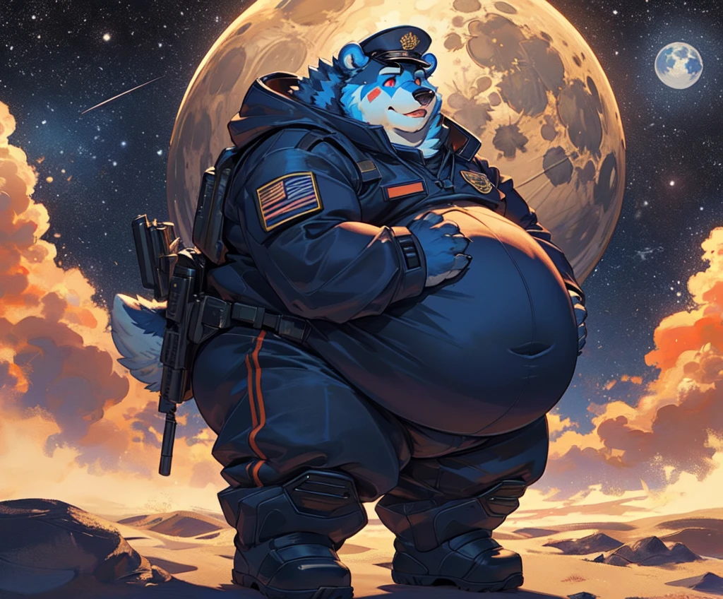 masterpiece,high quality,anime,detailed eyes,furry male White bear, Great physique,strong arms manly, Floating in space, Asteroids, Star Pajama suit, (Night), Shimmering Stars, Joyful, by null-ghost,by pino daeni hot body hot belly. Show bear your huge ????. I wanna cook you dick. I sucked you big ????. I want to hug your big belly. Show you dick. Please show me your huge dick 🍆