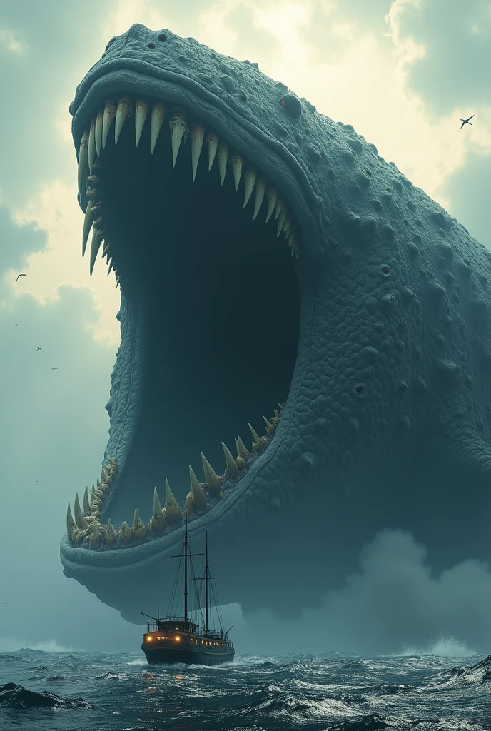 Shark house with open mouth