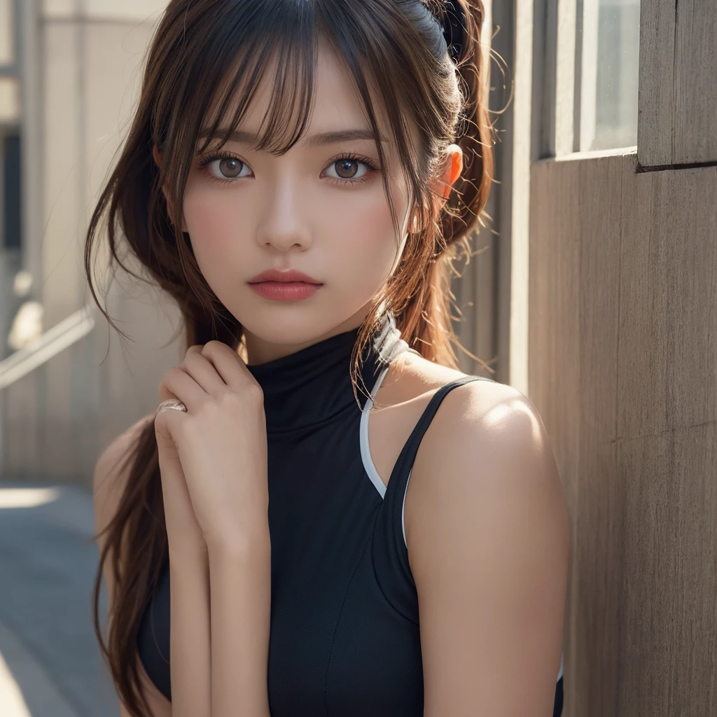 (dramatic angle)Mix 4,ultra detail (8K, RAW Photos, 最high quality, masterpiece: 1.45), (Realistic, Photorealistic: 1.37), （Ultra high definition）（Textured skin）（Very detailed）（high quality）（最high quality）（First Person View）16K ,A beautiful woman like an actress,Twin tails