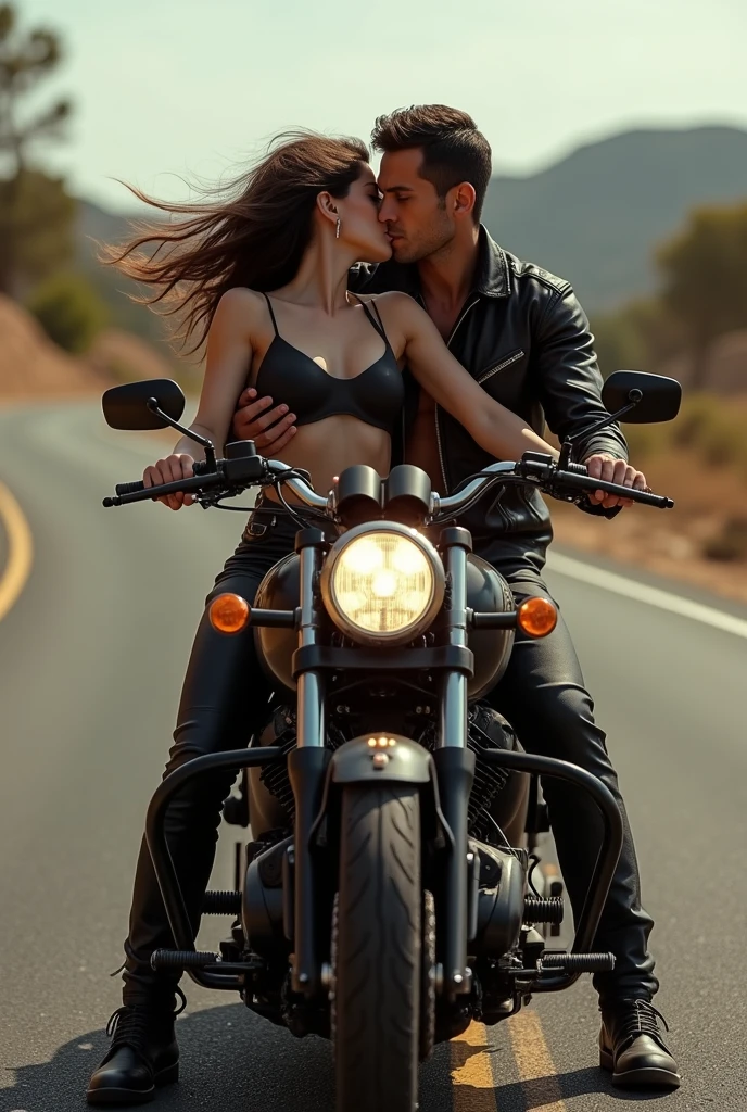 naked young wet sexy biker girls lesbians with big breasts hugging kissing // touching pussy with my hand // spread your legs // on the big table  // There is a biker // sexy bright lighting (Best quality) (8K) (HDR) (cinematic lighting) (Sharp Focus), Full Length 