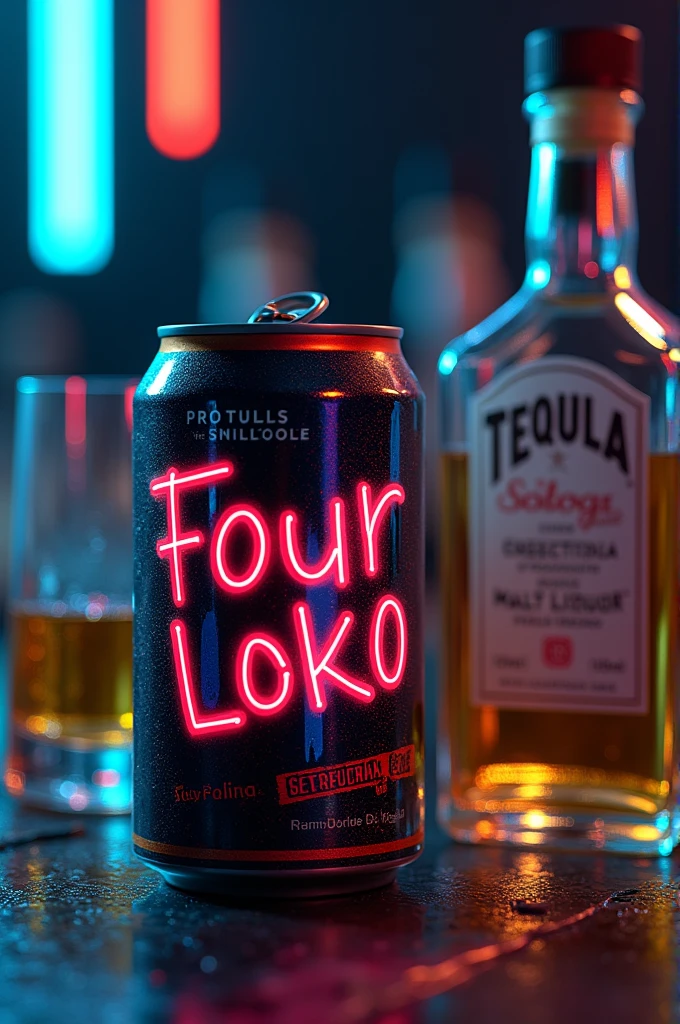 I want a cocktail glass with a skull in neon colors with the word sunrise in large neon 