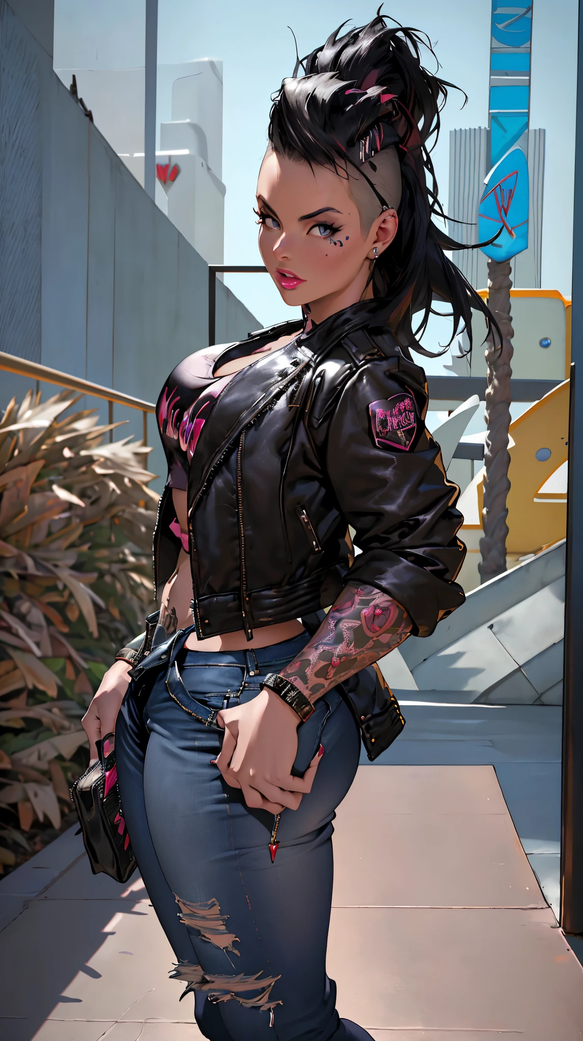 (masterpiece, top quality, best quality, official art, beautiful and aesthetic:1.2), painting of a woman on a motorcycle next to a gas pump, colorful,highest detailed, painting, arafed woman in a red, pinup art, pin - up, pin-up, pin-up poster girl, pin up girl, artgerm girl pinup, pin up, pinup girl, dieselpunk art style, inspired, 8 k hd detailed oil painting, at a city street, photorealism,